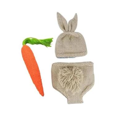 Imagem de Conjunto De Fantasia De Coelho Para Recém-Nascido, Chapéu De Coelho De