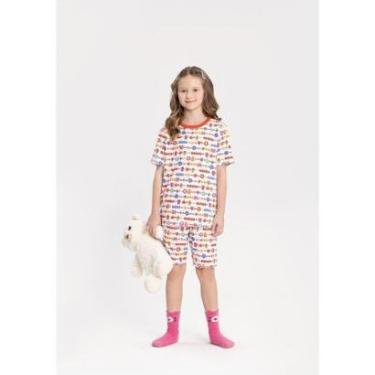 Imagem de Pijama Infantil Manga Curta Malha Modelli Alakazoo Ref 19552-Unissex