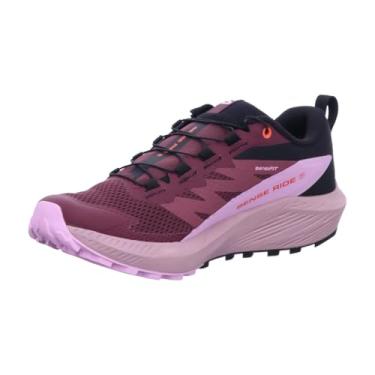 Imagem de Salomon Sense Ride 5 Tênis de caminhada feminino, Catawba Uva/Buquê de orquídeas/tomate cereja, 41