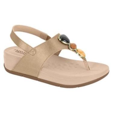 Imagem de Sandalia Feminina Dedo Papete Anabela Pedras Modare Conforto-Feminino