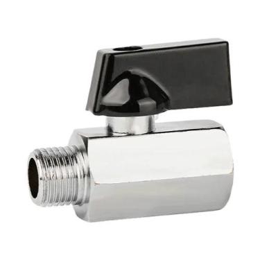 Imagem de Válvula De Esfera Mini De Latão Rosqueada 1/8 1/4 3/8 1/2 BSP Macho Pa