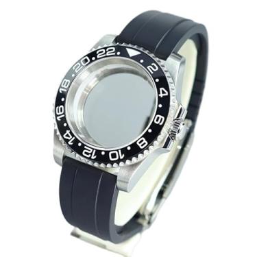 Imagem de FEIYASHI Caixa de relógio GMT Diver 20ATM de 40 mm de aço inoxidável para NH35/36/38 Miyota8215 ETA2824 Movimento 28,5 mm Peças modificadas pelo mostrador, Tampa inferior de vidro 2, For NH35 NH34