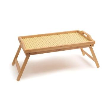 Imagem de Bandeja com Pés Dobráveis de Bambu Palhinha 50cm - Oikos, U, NATURAL