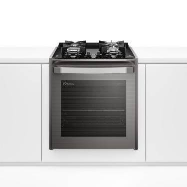 Imagem de Fogão de Embutir 4 bocas Electrolux Cinza Experience Mesa de Vidro, Grill e PerfectCook360 (FE4EG)