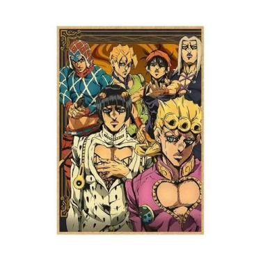 Imagem de Pôsteres Vintage JoJo 2025 Anime JoJo's Bizarre Adventure Arte De Pare