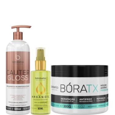 Imagem de Borabella Cauter Gloss 500ml + Óleo Argan 60ml + Bóratx 300g