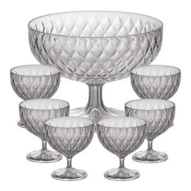 Imagem de Jogo 7 Taças Para Sobremesa Sorvete Glamour Mesa Posta - Plasútil