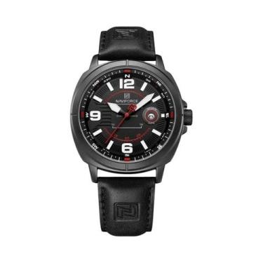 Imagem de Relógio De Quartzo Masculino À Prova D'água NAVIFORCE, Pulseira De PU 
