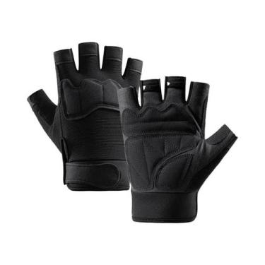 Imagem de Luvas Táticas Unissex Para Ciclismo, Meio Dedo, Resistentes Ao Desgast
