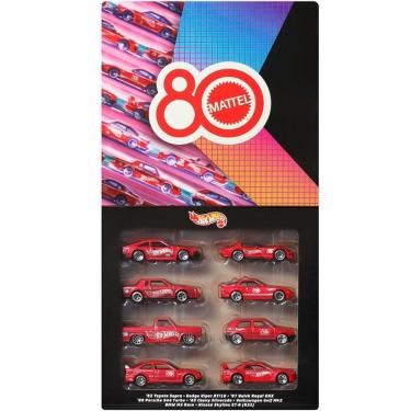 Imagem de Hot Wheels Collector Mattel 80 Aniversario PACK com 8 JGK09