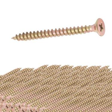 Imagem de Kit 100 parafuso phillips 4,0x50 chipboard bucha 06 vonder