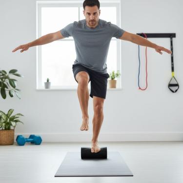 Imagem de Rolinho De Academia Grande – Suporte Para Alongamento, Pilates E Fisioterapia 15x8cm E 20x10cm 20x10