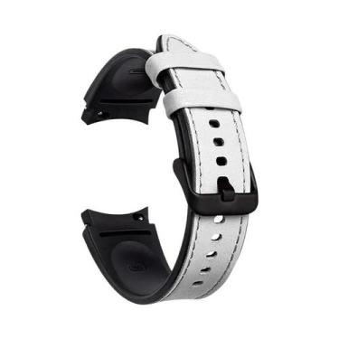 Imagem de Pulseira De Substituição Em Silicone E Couro Para Samsung Galaxy Watch