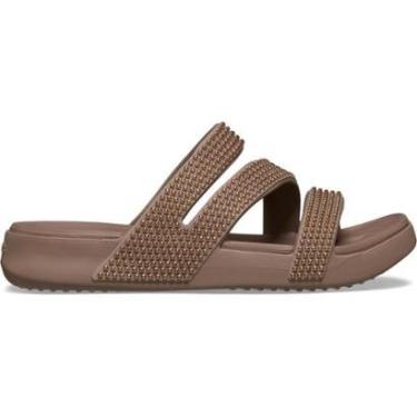 Imagem de Sandália Crocs Getaway Gems Strappy Sandal Latte-Unissex
