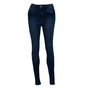 Imagem de Calça Jeans Feminina Bless Denim Skinny Cintura Alta Azul, Azul, 38