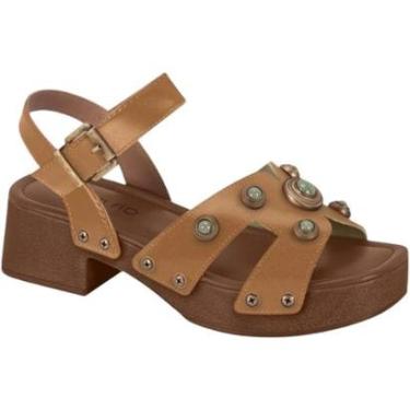 Imagem de Sandália Beira Rio Plataforma Feminina Pedraria Conforto Estilo-Feminino