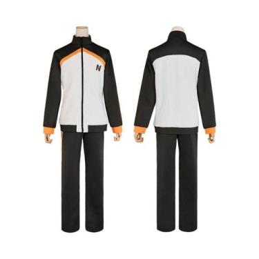 Imagem de Natsuki Subaru Re:Life Anime Cosplay Costume Full Zip Tracksuit Calças