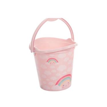 Imagem de Balde De Bebê Infantil Infantil Decorada Ursinho 8 Litros PlasUtil Azu
