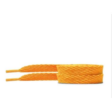 Imagem de cadarço para tênis amarelo chato poliester 120cm - GENERAL COURO, Amar