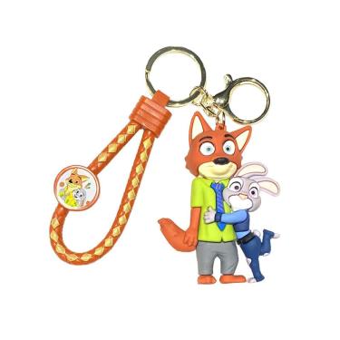 Imagem de Chaveiro Zootopia Judy Hopps e estatueta fofa de Nick Wilde
