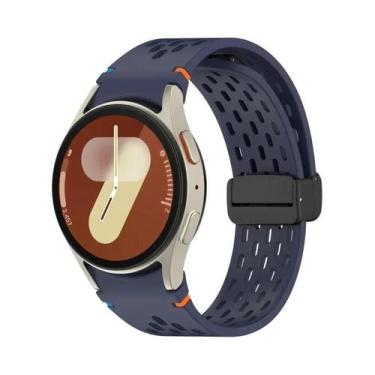 Imagem de Pulseira De Silicone Para Samsung Galaxy Watch 40mm 44mm Com Fecho Mag