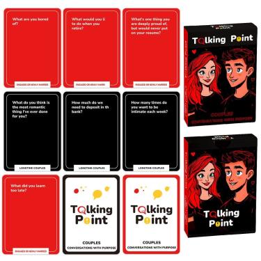 Imagem de Jogo de cartas de conversação para casais Talking Point Date Night