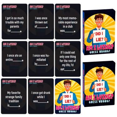 Imagem de Jogo de cartas de festa Am I Lying Guessing for Friends Adults