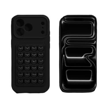 Imagem de Capa De Silicone Sólido Com Suporte De Sucção Para iPhone 16 15 14 pro