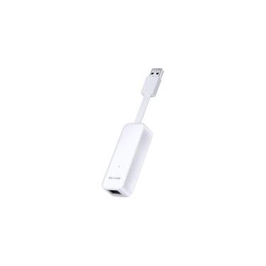 Imagem de Adaptador de Rede TP-Link, Ethernet Gigabit, USB 3.0, Branco - UE300