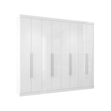 Imagem de Guarda Roupa Casal 8 Portas e 4 Gavetas Master Vip 8.4 Branco - Santos