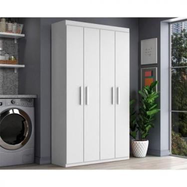 Imagem de Armário Aramóveis Multiuso Com 4 Portas - Aramoveis, Branco