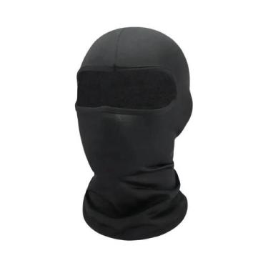 Imagem de Balaclava Unissex Preta Com Proteção UV Total Para Rosto, Máscara Táti