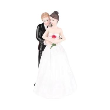 Imagem de Enfeites De Bolo De Casamento, Bonecos De Noiva E Noivo, Figuras Engra