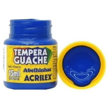 Imagem de Tinta Tempera Guache 15ml Azul Turquesa 501 Acrilex Tinta Tempera Guac