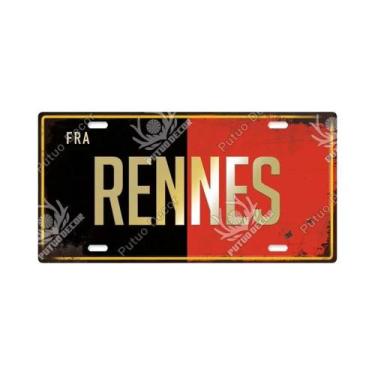 Imagem de Placa De Metal Vintage Francesa Com Tema Urbano, Placa Decorativa De E