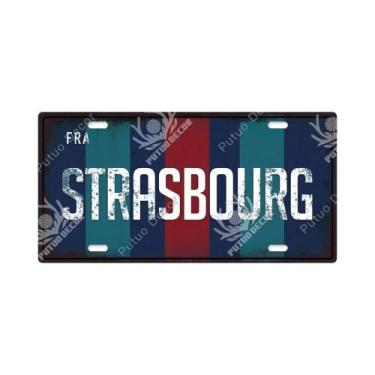 Imagem de Placa De Metal Vintage Francesa Com Tema Urbano, Placa Decorativa De E