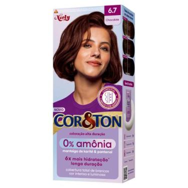 Imagem de Tintura Cor e Ton Sem Amônia 6.7 Chocolate 1 unidade - Cor & Ton
