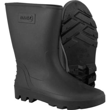 Imagem de Bota de PVC Preta, Cano Médio, sem Forro, 42, Nove54 OstenVonder