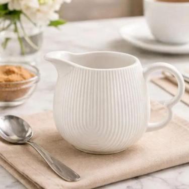 Imagem de Jarra Leiteira de Porcelana 300ml Para Leite, Café ou Creme Oasis Haüs