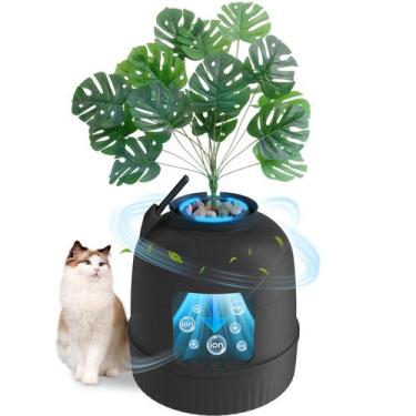 Imagem de Caixa de areia para gatos Lifewit com compartimento oculto e controle 