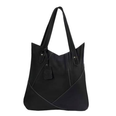 Imagem de Bolsa de Ombro Couro Legítimo Modelo Maria Elegante Modelo:Preto - And