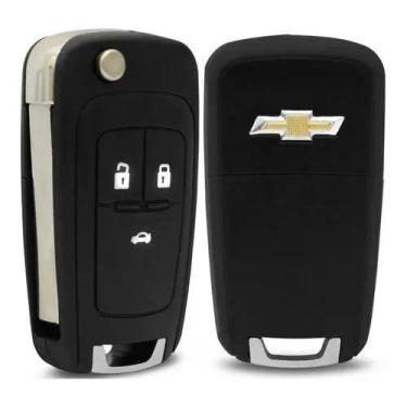 Imagem de Carcaça Chave Canivete Cruze Spin Onix S10 3 Botões - Tiger Auto