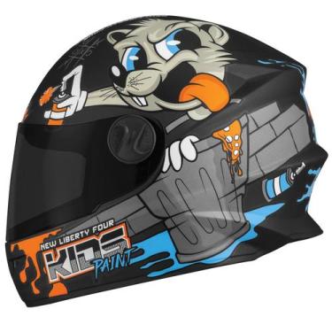 Imagem de Capacete Fechado Infantil Pro Tork Liberty Four Kids Paint Fosco Visei