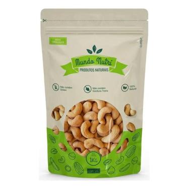 Imagem de 1kg Castanha Caju W1 Com Sal Torrada Inteira Mundo Nutri