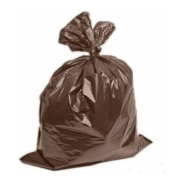 Imagem de Saco de Lixo 60 Lts 100 un Colorido Normal 60L Branco Marrom Verde Higipack