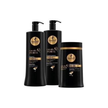 Imagem de Kit Haskell Cavalo Forte Profissional Sh+Cond 1L e Másc 900g