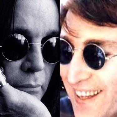 Imagem de Óculos Solar estilo John Lennon Ozzy Redondo Todo Preto  - Óptico