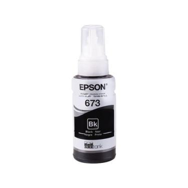 Imagem de Epson T673 Tinta Preta 70 ml Original  Alta Durabilidade, Preto, 70ml