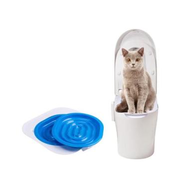 Imagem de Sanitário para Gatos com Treinamento para Vaso Sanitário - Toilet Trai