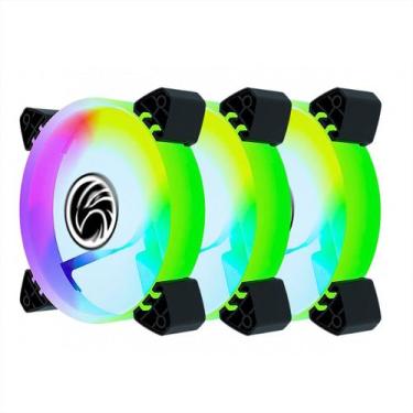 Imagem de Kit Cooler FAN 120mm Brazil PC BPC-KCL-SLIM-ARGB para Gabinete - LED A